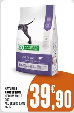 Offerta per Nature's Protection - Nature's - Protection Medium Adult Dog All Breeds Lamb a 39,9€ in Ayoka