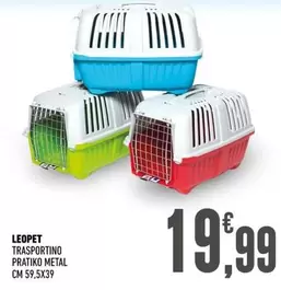 Offerta per Leopet - Trasportino Pratiko Metal a 19,99€ in Ayoka