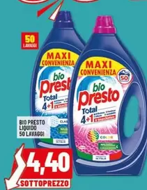 Offerta per Bio Presto - Liquido  a 4,4€ in Risparmio Casa