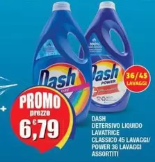 Offerta per Dash - Detersivo Liquido Lavatrice Classico/ Power 36 Lavaggi a 6,79€ in Maury's