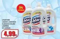 Offerta per Lysoform - Liquido Lavatrice Classico/Color/Lavanda a 4,99€ in Maury's