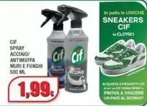 Offerta per Cif - Spray Acciaio/ Antimuffa Muri E Funghi a 1,99€ in Maury's