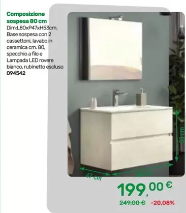 Offerta per Composizione Sospesa 80 cm a 199€ in Bricoware