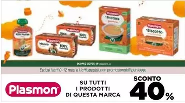 Offerta per Plasmon - Su Tutti I Prodotti Di Questa Marca in Coop