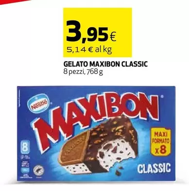 Offerta per Nestlè - Gelato Maxibon Classic a 3,95€ in Coop