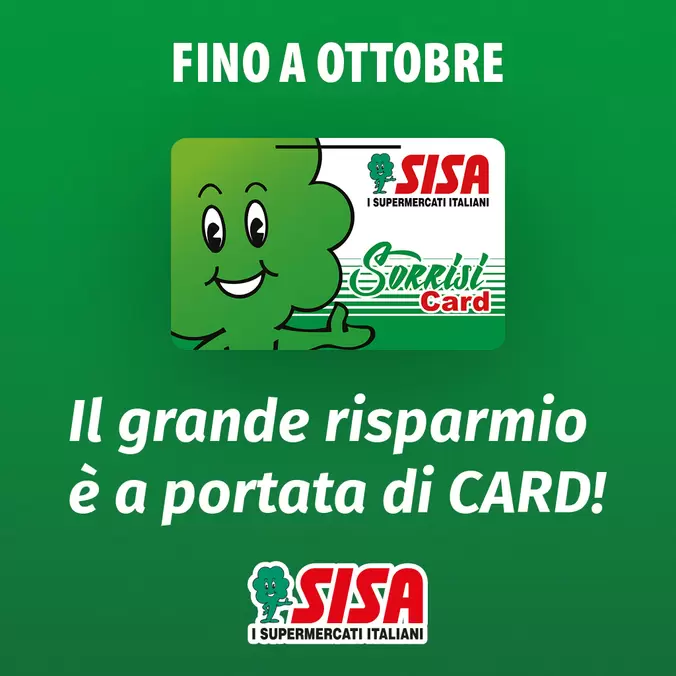 Offerta per Scopri l’operazione Sconti Più Sisa che conviene in Sisa