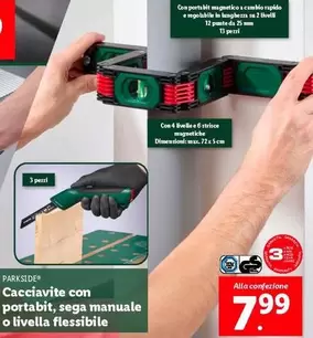 Offerta per Parkside - Cacciavite Con Portabit, Sega Manuale O Livella Flessibile a 7,99€ in Lidl