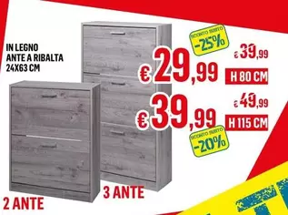 Offerta per In Legno Ante A Ribalta a 29,99€ in Satur