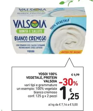 Offerta per Valsoia - Yosoi 100% Vegetale, Protein a 1,25€ in Conad Superstore