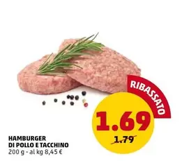 Offerta per Hamburger Di Pollo E Tacchino a 1,69€ in PENNY