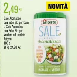 Offerta per Ariosto - Sale Aromatico Con Erbe Bio Per Carni O Sale Aromatico Con Erbe Bio Per Verdure Ed Insalate a 2,49€ in Coop