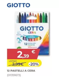 Offerta per Giotto - 12 Pastelli A Cera a 2,39€ in Toys Center