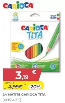 Offerta per Carioca - Titan - 24 Matite a 3,19€ in Toys Center