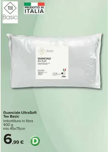 Offerta per Tex Basic - Guanciale Ultrasoft a 6,99€ in Carrefour Ipermercati