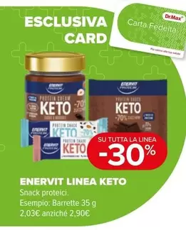 Offerta per Enervit -  Linea Keto - Snack Proteici. a 2,9€ in Dr.Max