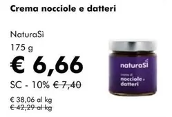 Offerta per Naturasì - Crema Nocciole E Datteri a 6,66€ in NaturaSì