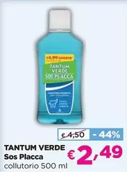 Offerta per Tantum Verde - Sos Placca a 2,49€ in Acqua & Sapone