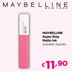 Offerta per Maybelline - Super Stay Matte Ink a 11,9€ in Acqua & Sapone