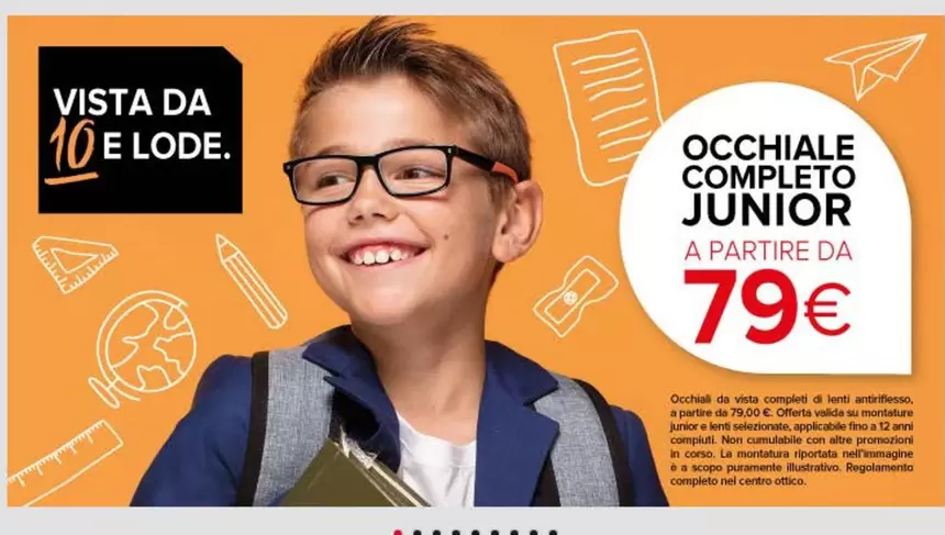 Offerta per Lenti - Occhiale Completo Junior a 79€ in Ottica VistaSì