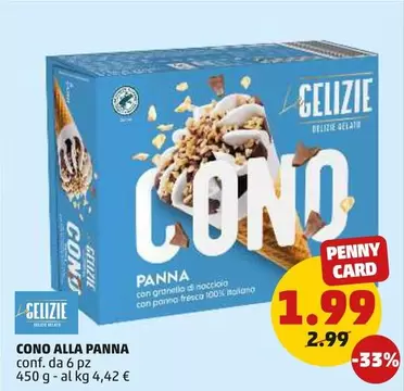 Offerta per Gelizie - Cono Alla Panna a 1,99€ in PENNY