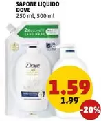 Offerta per Dove - Sapone Liquido a 1,59€ in PENNY