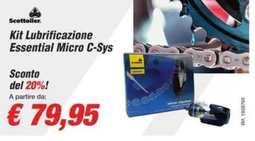 Offerta per Sconto del 20%! - Kit Lubrificazione Essential Micro C-Sys a 79,95€ in Beps