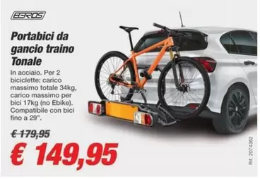 Offerta per Portabici Da Gancio Traino Tonale a 149,95€ in Beps