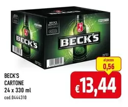 Offerta per Beck'S - Cartone a 13,44€ in C+C