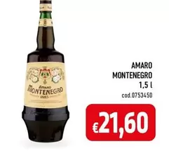 Offerta per Montenegro - Amaro a 21,6€ in C+C