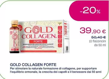 Offerta per Gold Collagen Forte a 39,9€ in Lloyds Farmacia/BENU