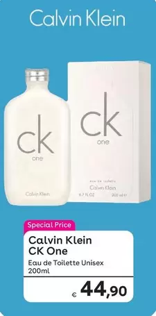 Offerta per Calvin Klein -  One - Eau De Toilette Unisex a 44,9€ in Idea bellezza