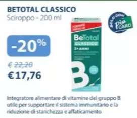 Offerta per Betotal - Classico a 17,76€ in + Medical Parafarmacia