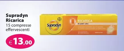 Offerta per Supradyn - Ricarica a 13€ in Mia Farmacia