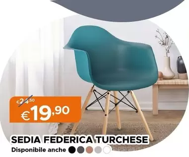 Offerta per Federica - Sedia  Turchese a 19,9€ in Brigros