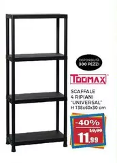 Offerta per Scaffale 4 Ripiani "universal" a 11,99€ in Happy Casa Store