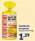 Offerta per Bio - Furni - Gallette  Con Quinoa a 1,29€ in IN'S