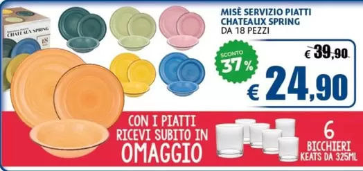 Offerta per Chateaux Spring - Mise Servizio Piatti a 24,9€ in Casa & Co