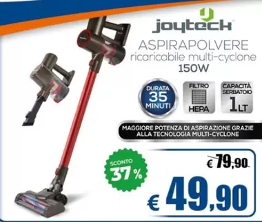 Offerta per Aspirapolvere Ricaricabile Multi- Cyclone a 49,9€ in Casa & Co