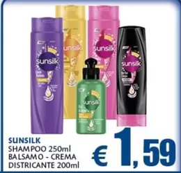 Offerta per Sunsilk - Shampoo Balsamo-Crema Districante a 1,59€ in Casa & Co