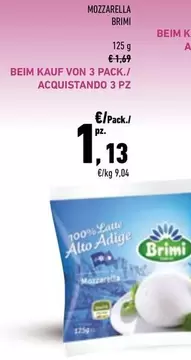 Offerta per Brimi - Mozzarella a 1,69€ in Conad City