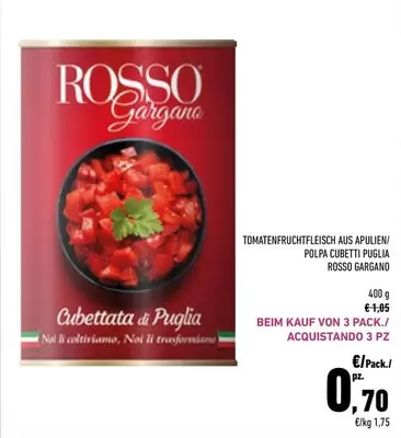 Offerta per Rosso Gargano - Polpa Cubetti Puglia a 1,05€ in Conad City