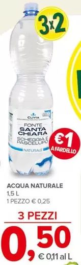 Offerta per Clivia - Acqua Naturale a 0,25€ in Todis