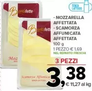 Offerta per Bontafette - Mozzarella Affettata/ Scamorza Affumicata Affettata a 1,69€ in Todis