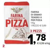 Offerta per Cuore Mediterraneo - Farina Di Grano Tenero O Per Pizza a 0,89€ in Todis