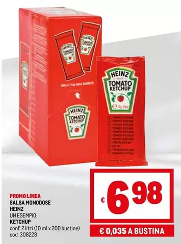 Offerta per Heinz - Salsa Monodose a 6,98€ in Metro