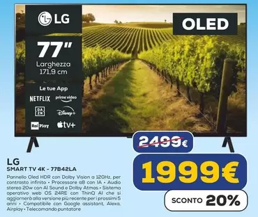 Offerta per LG - Smart Tv 4K-77B42LA  a 1999€ in Euronics