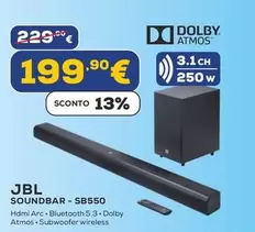 Offerta per Jbl - Soundbar-SB550 a 199,9€ in Euronics