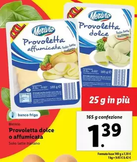 Offerta per Merivio - Provoletta Dolce O Affumicata a 1,39€ in Lidl