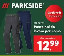 Offerta per Parkside - Pantaloni Da Lavoro Per Uomo a 12,99€ in Lidl