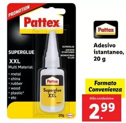 Offerta per Pattex - Adesivo Istantaneo, 20 G a 2,99€ in Lidl